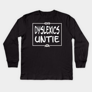Dyslexics Untie Kids Long Sleeve T-Shirt